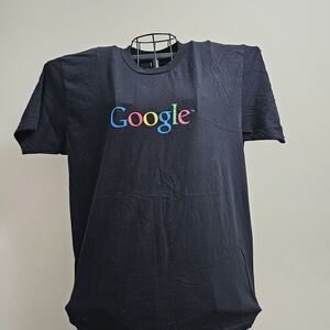Google Black T-Shirt for Men Large